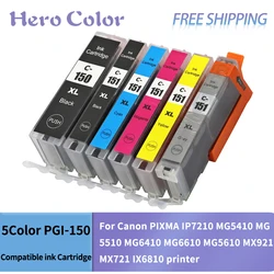 6X PGI150 PGI-150 cartuccia di inchiostro compatibile per stampante Canon PIXMA IP7210 MG5410 MG5510 MG6410 MG6610 MG5610 MX921 MX721 IX6810