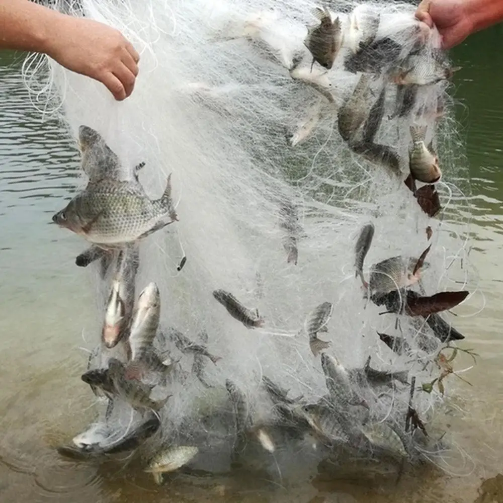 High Quality Fishing Accessories Nylon Durable Material Fish Gillnet Fish Trap Single Layer Monofilament Fishing Net
