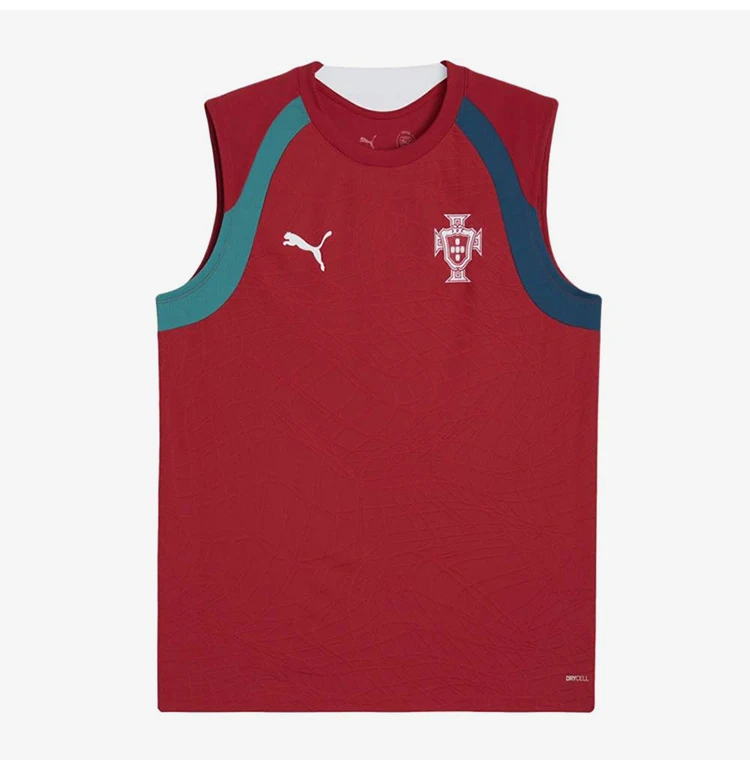 Puma Original Portugal Nationalmannschaft Herren-Shirt, feuchtigkeitsabsorbierendes ärmelloses Sport-T-Shirt 784770-16 – Detail 5
