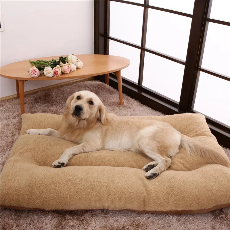 

Dog Bed Mat for Large Dogs 2 Sides Use Soft Pet Dog Mattress Washable Bed For Cats Camas Para Perro Cushion