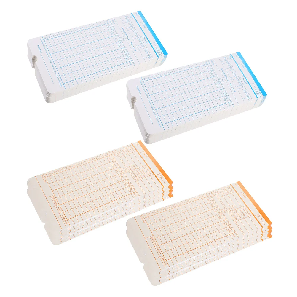 285Pcs Office Attendance Cards Double-Sided Timecards Monthly Punch Paper for Employees Time Recorder Timecards for Employees