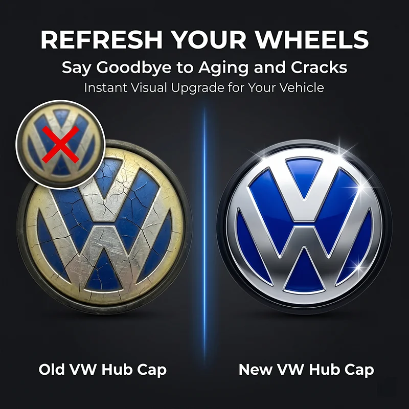 4pc Car Wheel Center Hub Cap Sticker Auto Tire Emblem Badge Decal For VW Jetta MK5 MK6 Golf-4 5 6 7 Passat 3B7 601 171 B5 B6 B7 view 6
