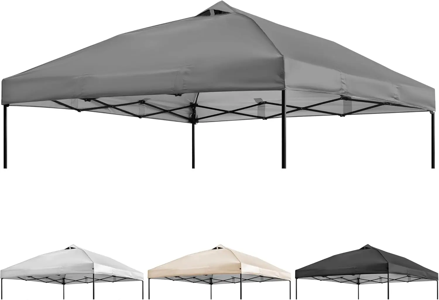 

10x10ft Canopy Replacement Top Pop Up Tent Cover Roof with Air Vent Waterproof for Outdoor Garden Patio Pavilion Sun Shade(Top O