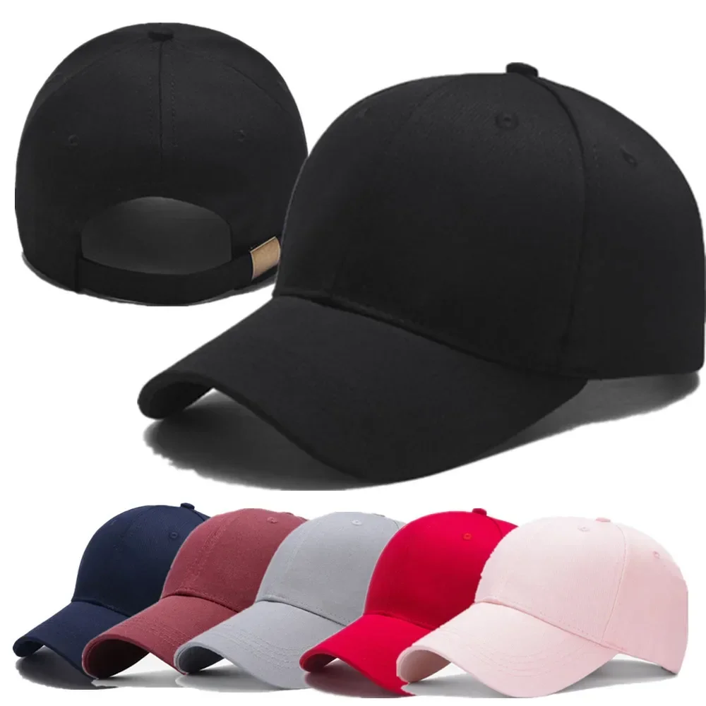 Hot Sales Unisex Cap High Quality Solid Simple Color Hard Top Baseball Cap Men Women Adjustable Casual Outdoor Sports Hat Cap