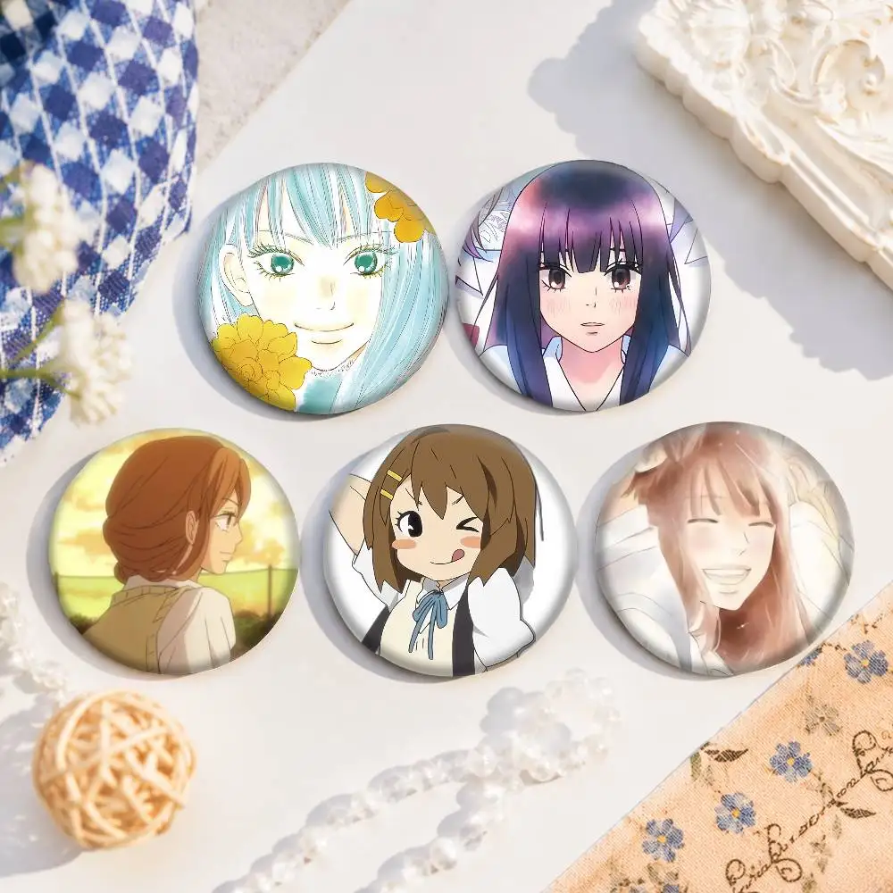 A-Kimi Ni Todoke Tinplate Cartoon Round Brooches On Backpack Jacket Acrylic Button Pins Collection Gifts