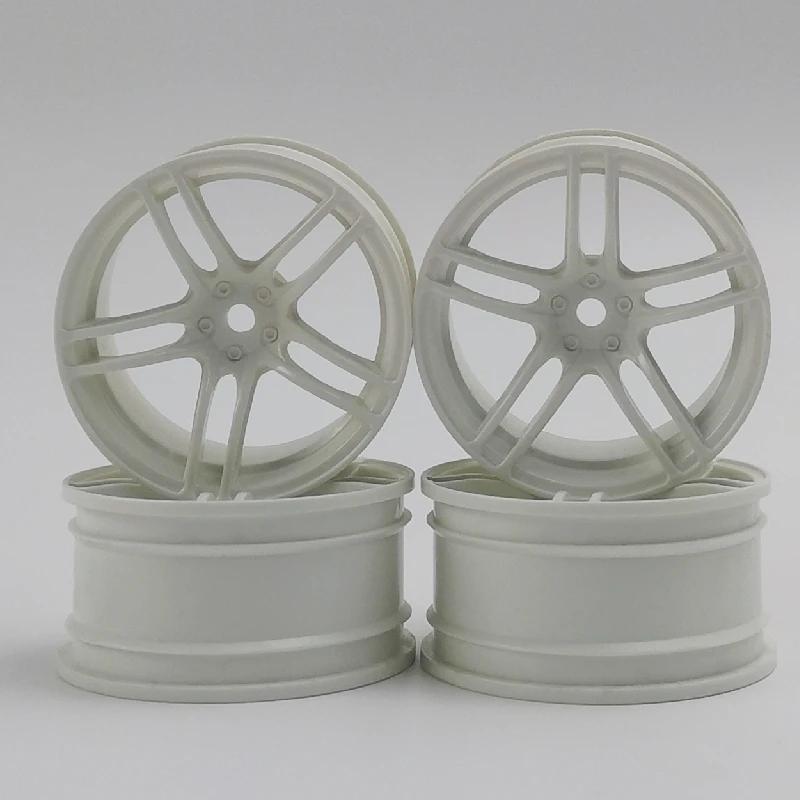 4pcs 3mm Offset RC Car 1/10 Scale Plastic Wheels Rims Drift On Road Touring Racing Model Hobby