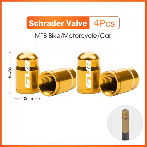 2pcs GUB Aluminum CNC Bicycle Tire Valve Cap MTB Road Bike Tube Tyre Gas Nozzle Cover for AV FV Schrader Presta Valve Dustproof - Image 20