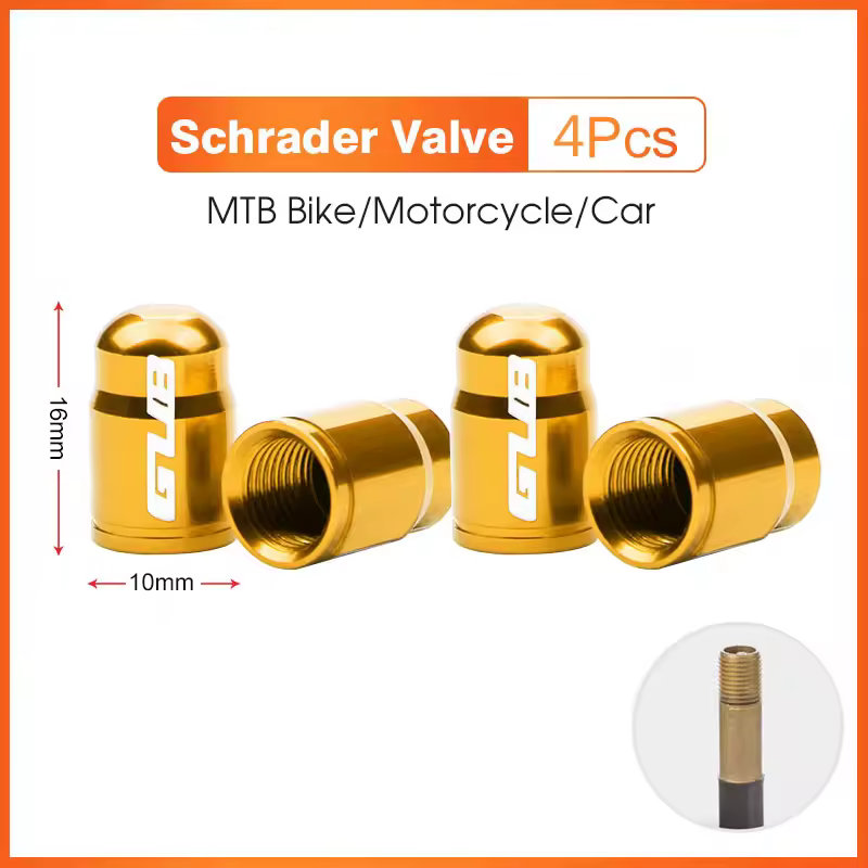 2pcs GUB Aluminum CNC Bicycle Tire Valve Cap MTB Road Bike Tube Tyre Gas Nozzle Cover for AV FV Schrader Presta Valve Dustproof - Image 20