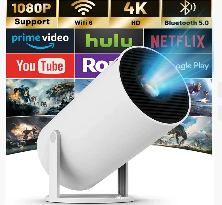 

Home Use WiFi Projector S100 Android 11 Portable Cannon Popular Projector Screen Kit