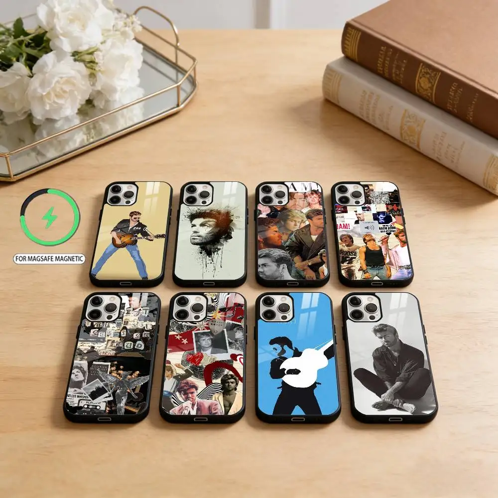 

Singer G-George M-Michael Phone Case For iPhone17,16,15,14,13,12,11 Plus,Pro Max Magnetic For Magsafe Wireless Charging