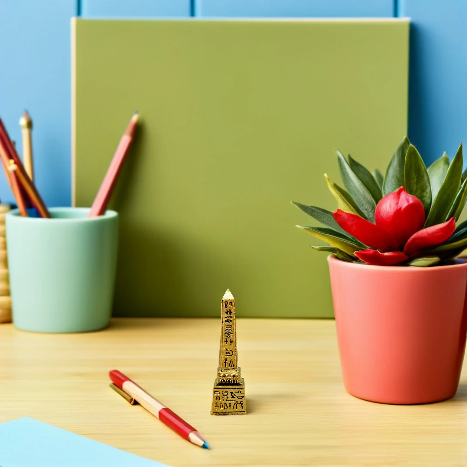 

1pcs Creative Desktop Ornament For Home Egyptian Desktop Egyptian Tower Ornament Decor For Home Decor Decorative