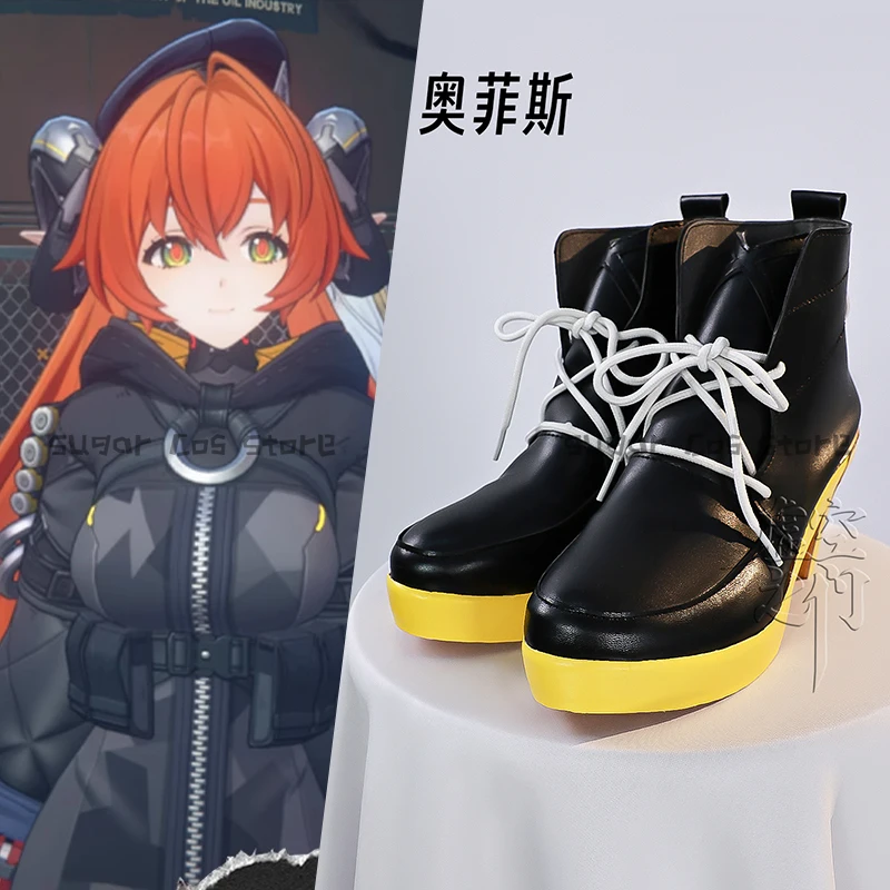 

Zenless Zone Zero Orphie Game Cosplay Shoes Boots PU Leather Shoes For Women Girls Halloween Carnival Role Play Party Props