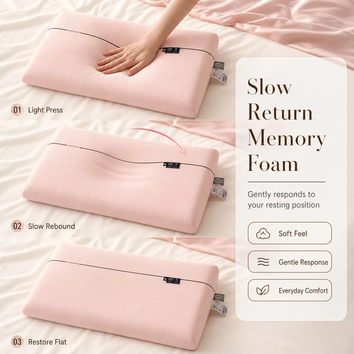 Selected hotel style pillow core deep sleep pillow PRO ball memory cotton pillow home neck protection pillow