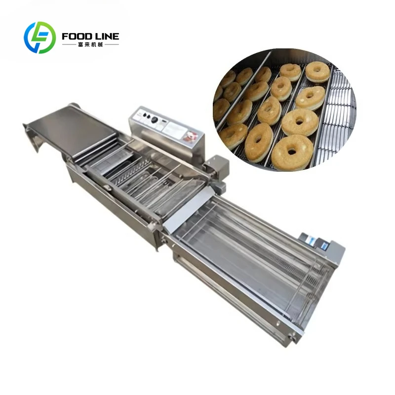 Customized Electric Cake Donut Maker Fryer Machine Fermented Donut Making Machines with Conveyor