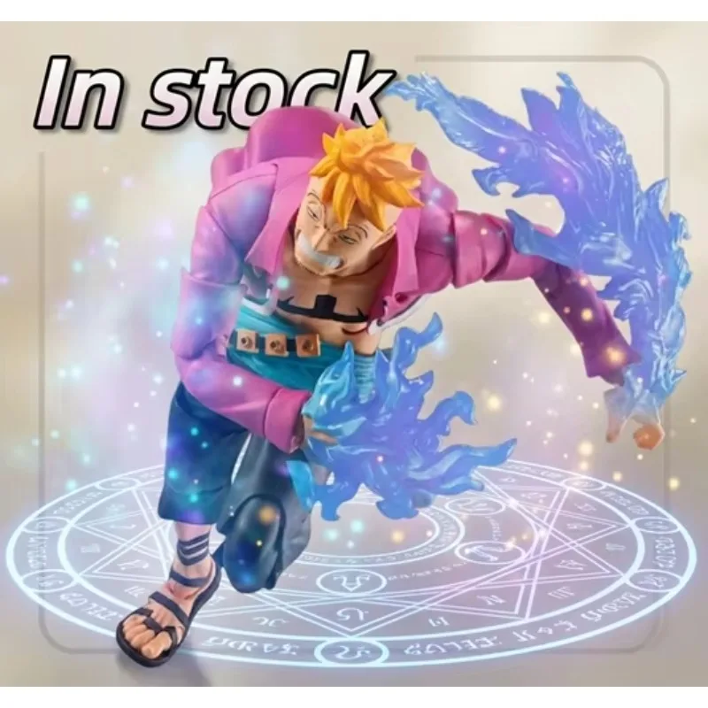 [In Stock] Bandai One Piece SHF Marco Marineford Summit Battle Action Figure Anime Model Toy - view 5