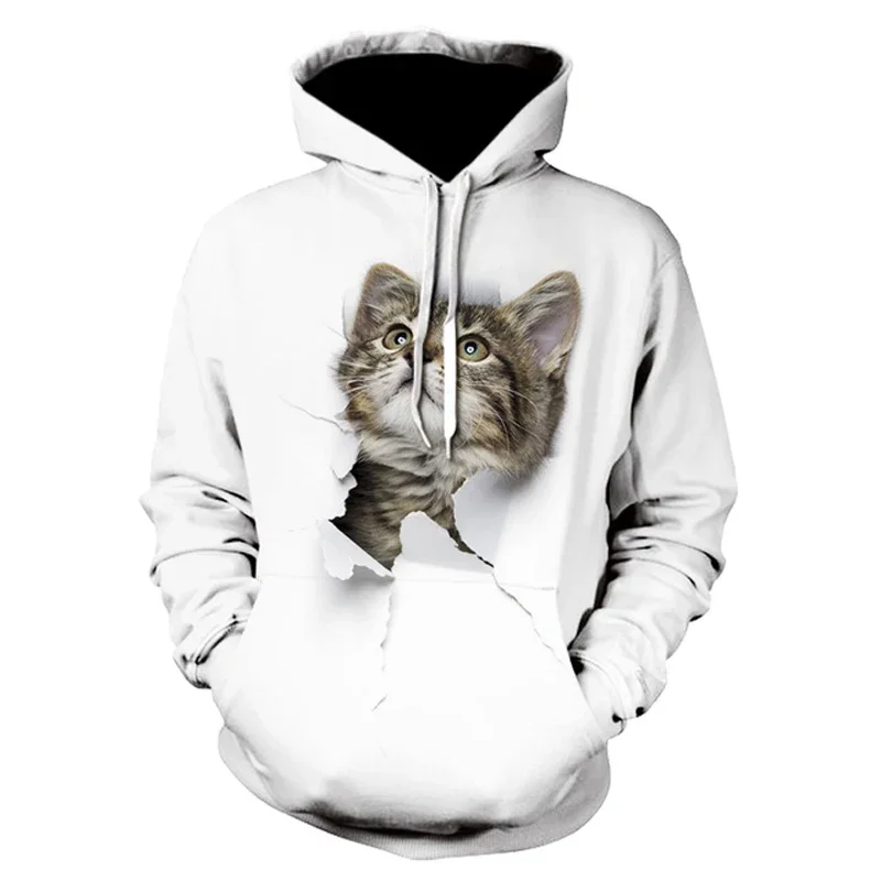 Cute Cat Fashion Style 3D Printed Hoodies Unisex Pullovers Hoodie Casual Sweatshirts Street Top Tracksuit