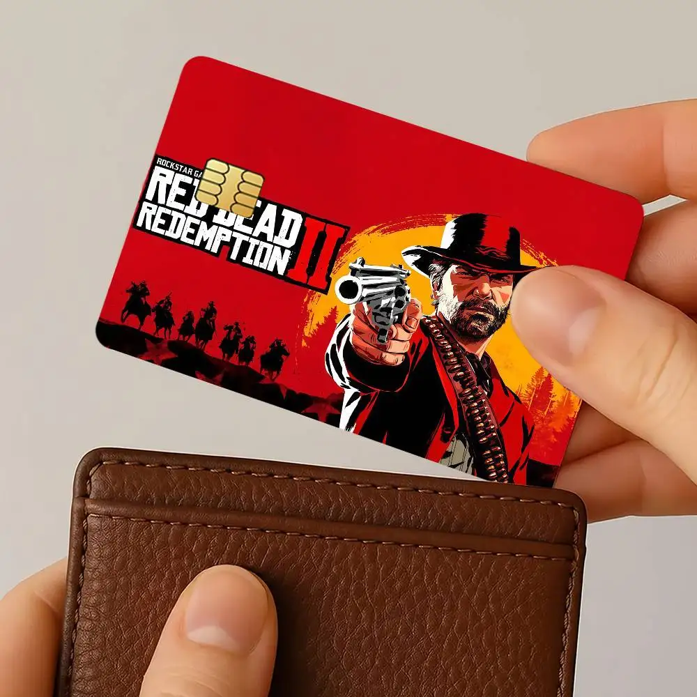 Game R-Red D-Dead R-Redemption 2 Credit Card Decorative Card Stickers Suitable For Bank Cards Metro Transit Anti-scratch Gift