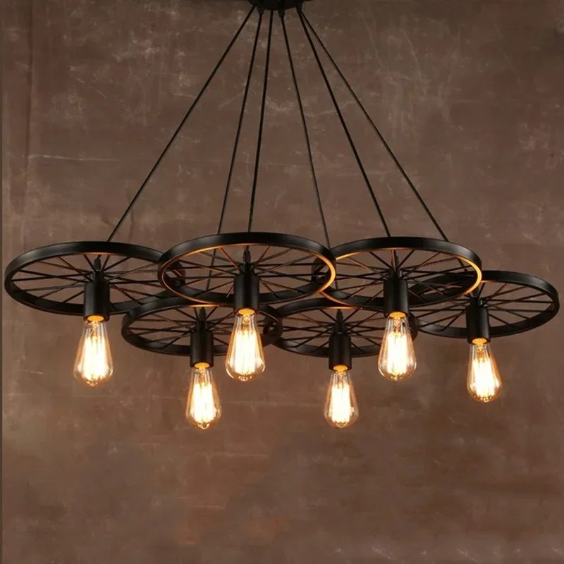 New Style Vintage Iron Painted Pendant Lamp Adornment Simple Pendant Lights Indoor Room Home