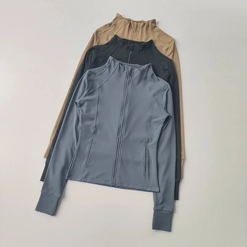 

Sports Coat for Women Slim Fitting Professional Fast Drying Clothes Slim Running Long Sleeved Pratiyog Shirt Crop Tops