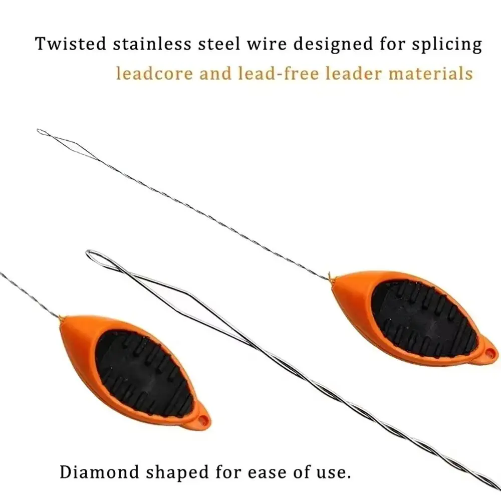 1 قطعة طريقة جديدة متينة المغذية الصيد الطعوم إبرة سهلة Spllce البلاستيك تزوير إبرة الكارب الطعم أداة لزعيم الكارب Leadcore #5