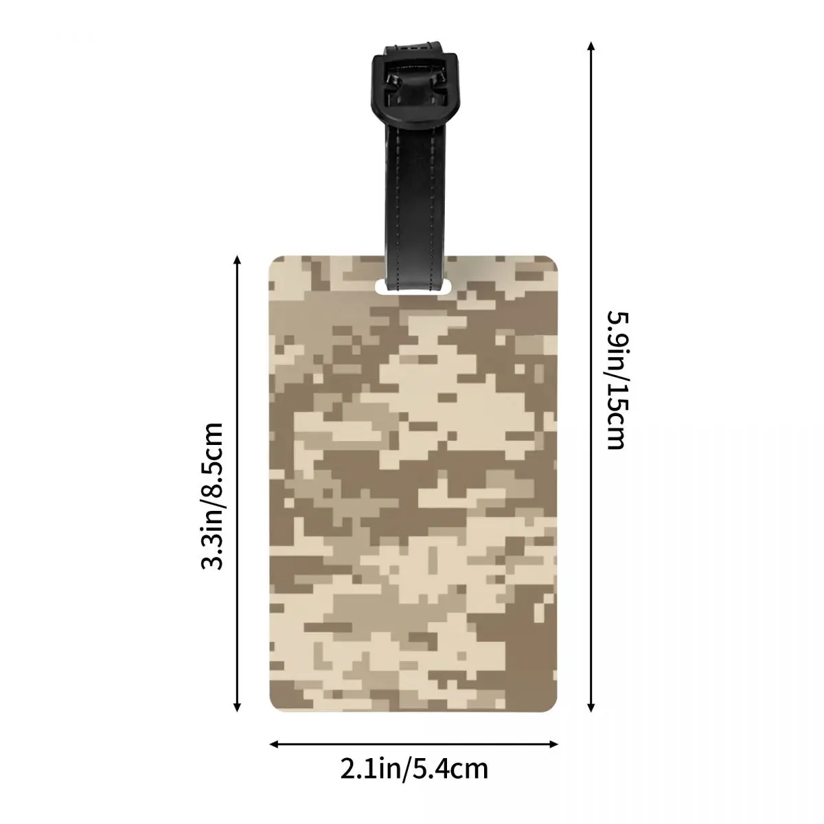 Desert Digital Camo bagaglio Tag per valigie Fashion Multicam Military Camouflage bagaglio Tag Privacy Cover ID Label