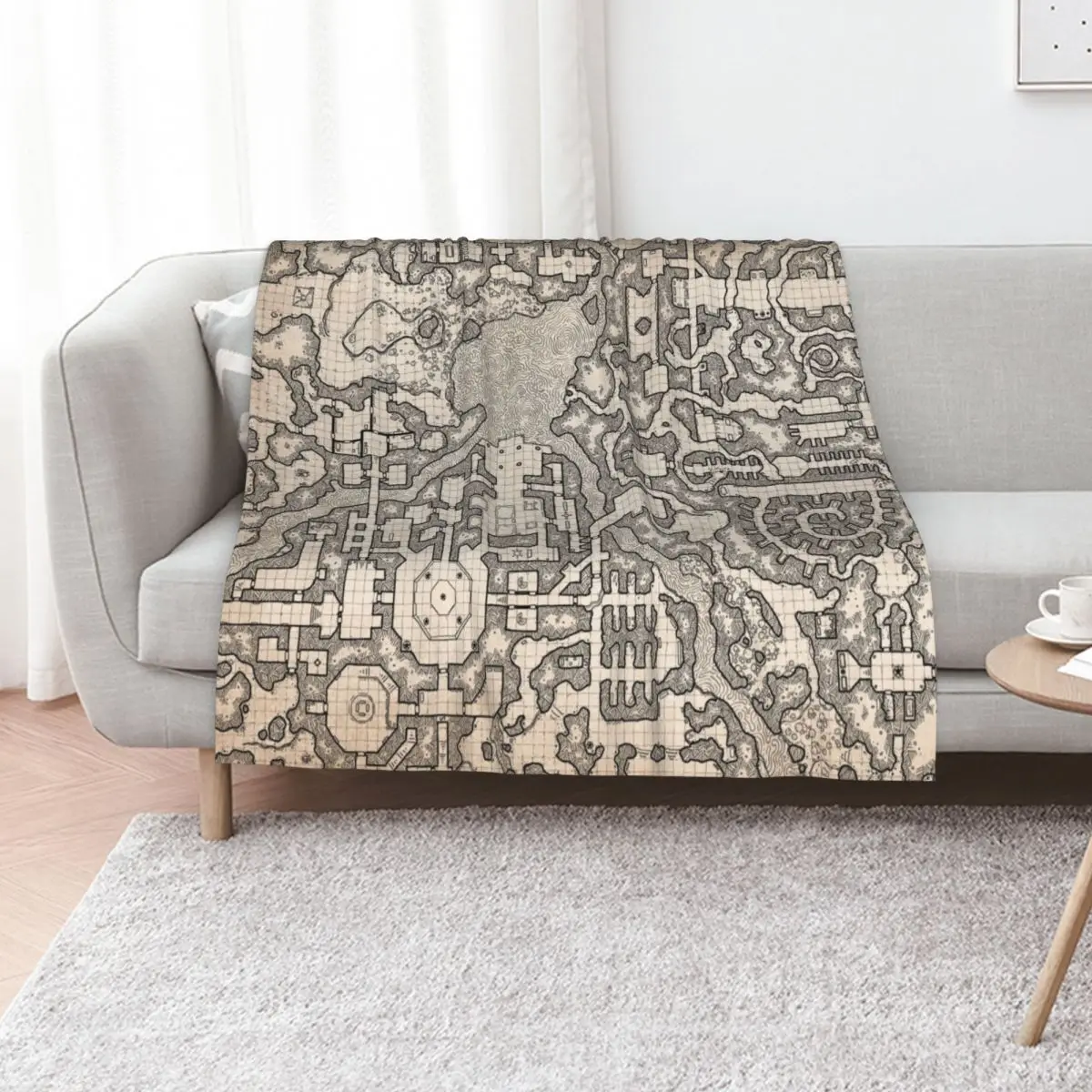 The Winter Tombs - a massive dungeon complex by Dyson Logos Throw Blanket Loose Giant Sofa sofa bed Travel Blankets