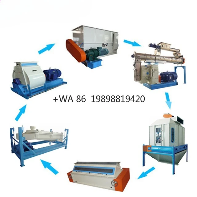 Pellet Making Mill Production Plant for Sale Complete Set Compound Goat Feed Stuff