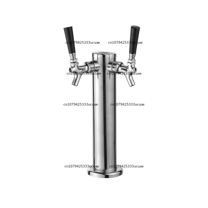 Two Way Column Beer Tower,Beer Dispenser,Stainless Steel Material, Brass Tap for Bar or Homebrew