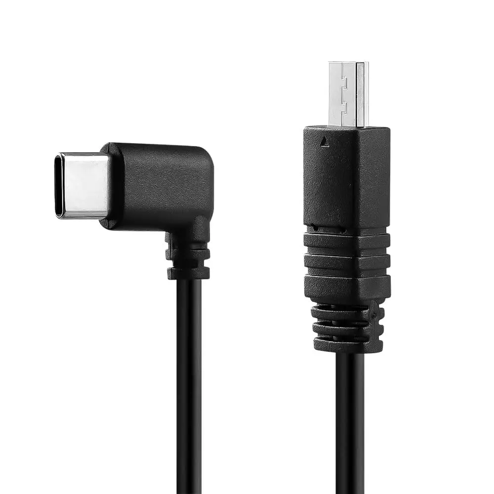Alvin's Cables Câble de commande multi-USB vers USB-C pour DJI SC2 Mini, câble d'arrêt d'exécution à angle droit type-c vers multi USB pour Sony A6300