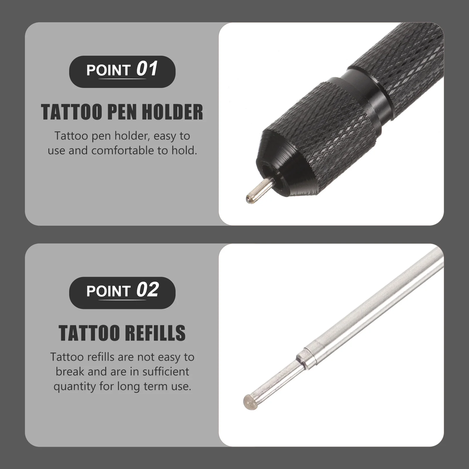

1Set Tattoo Pen Shell and Refill Kit Durable Replacement Tattoo Marking Pen Cores Accurate Microblading Marker