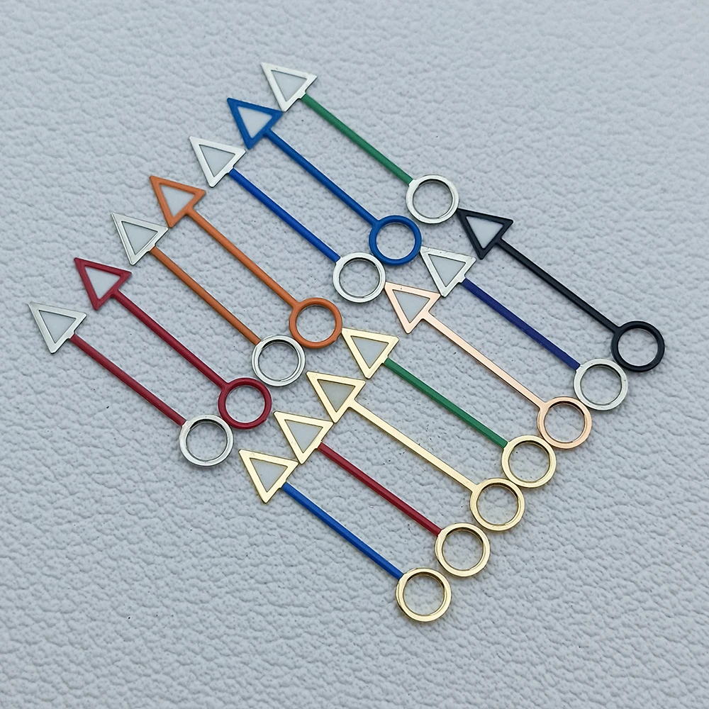 High quality GMT second hand green night light suitable for NH35, NH36, NH38 movement watch accessories pointer components