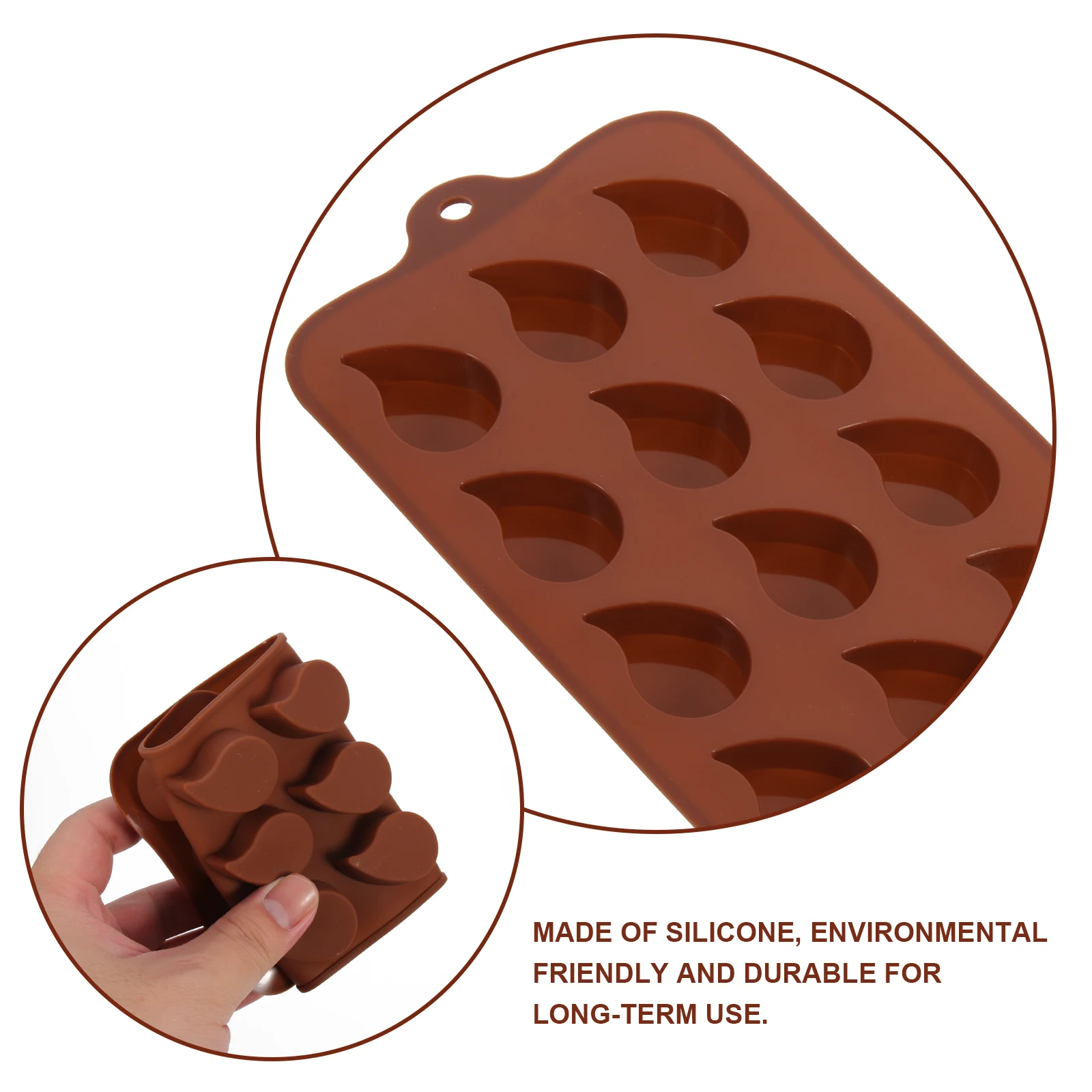 

2 PCS Baking Mold Cookies Cake Molds for Shapes Oven Chocolate Candy Making Silicone
