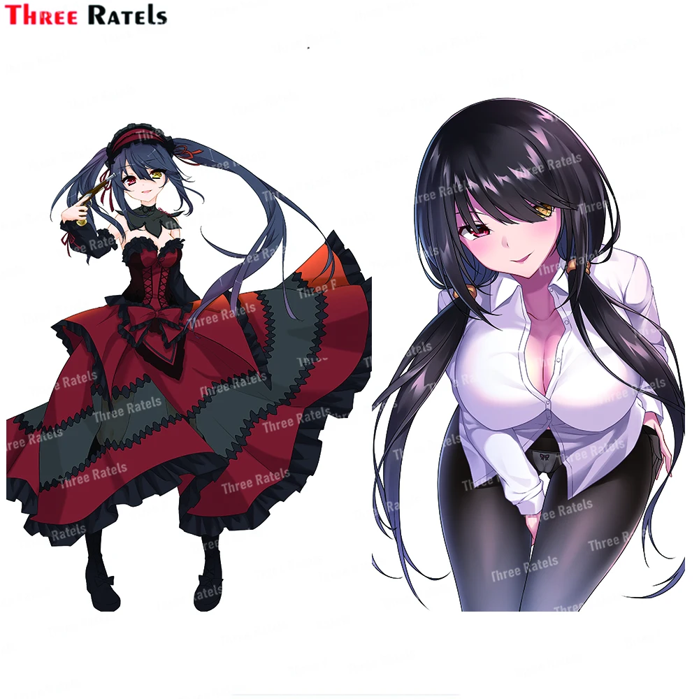 Three Ratels J193 Tokisaki Kurumi Date A Live High Quality Car Sticker Notebook Suitcase Motorcycle Racing PVC DIY Car Model