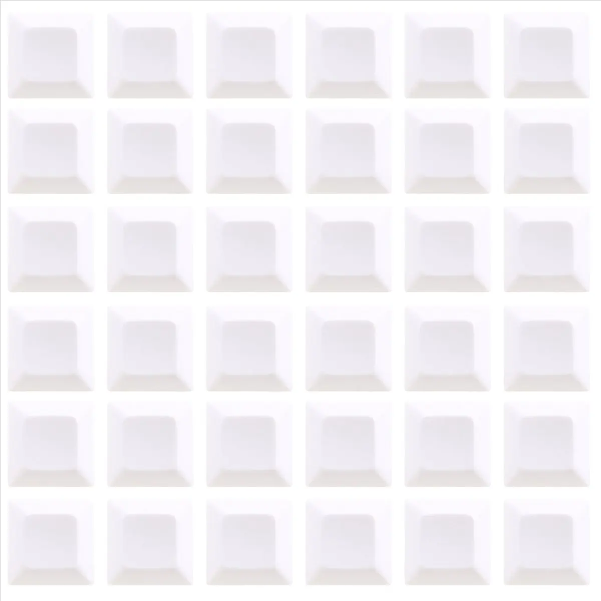 clinch 37 PCS PBT Keycap DSA 1U Keycaps for Cherry MX Custom Keycap Set for Gaming Mechanical Keyboard Keybord ,White