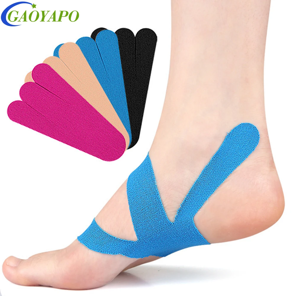 10/20PCS Kinesiology Tape for Foot Arches Plantar Fasciitis Running Any Activity,Waterproof Workout Adhesive Patches for Sports