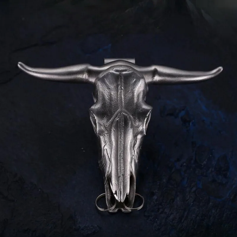 Outdoor Edc Rvs Bull Head Multifunctionele Pocket Cutting Tool Ketting Hanger Defensieve Window Breaker