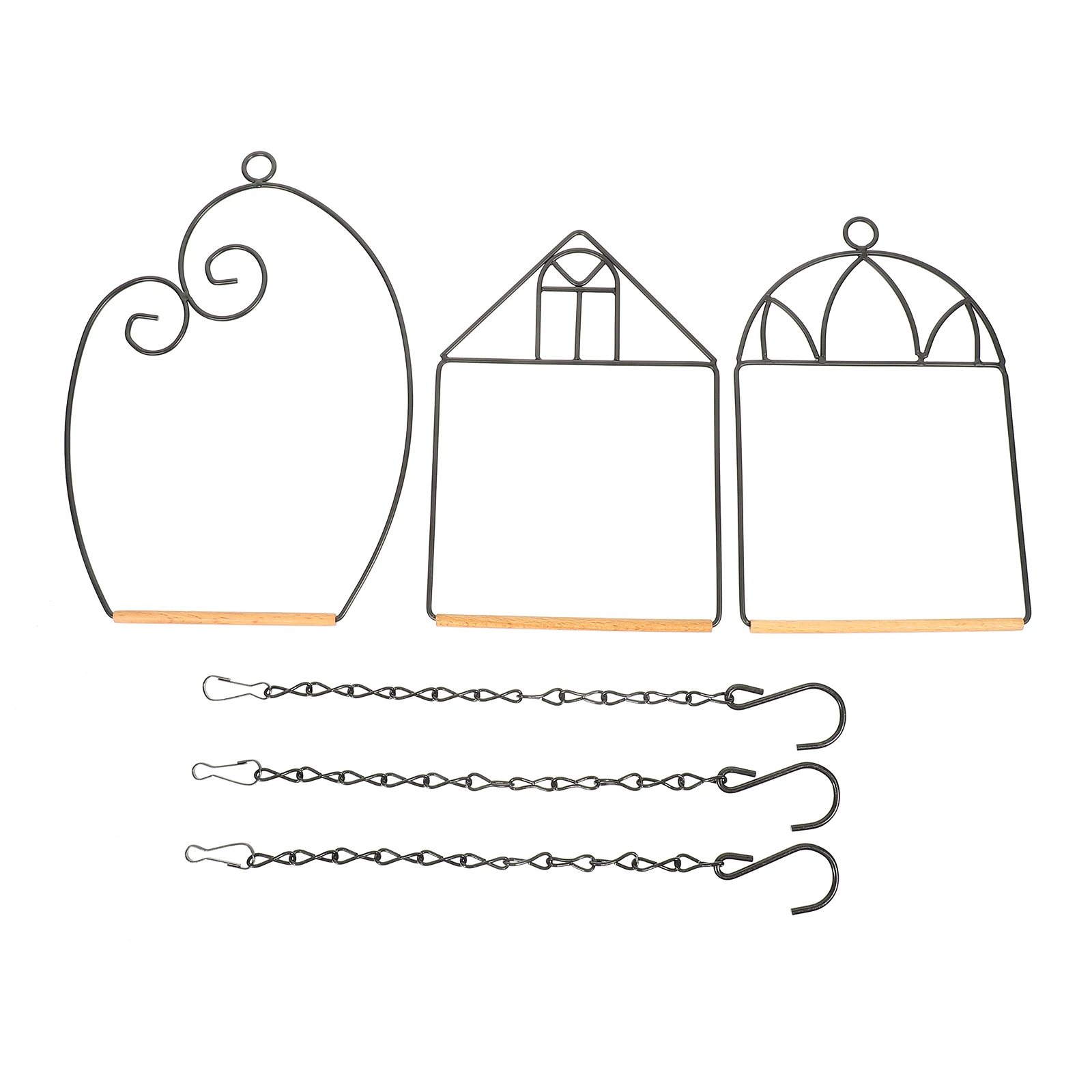 

3 set 3 Sets Portable Perch Station Iron Parrot Train Stand Wear-Resist Stand For Outdoor Playground Bird Training Supplies