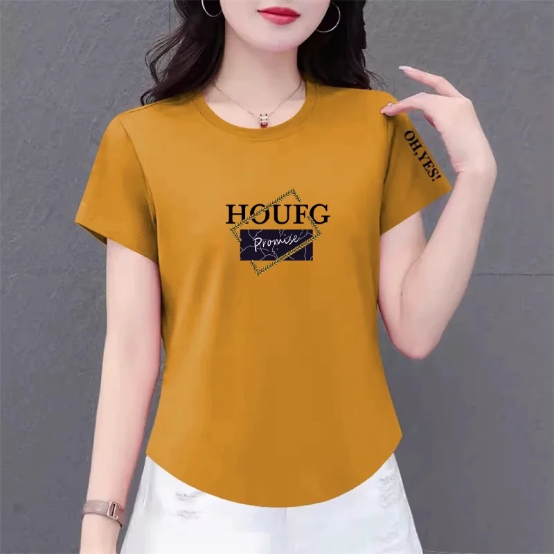 

Свободная женская футболка с коротким рукавом в стиле Mommy, больших размеров, скрывающая живот, для женщин среднего и пожилого возраста, корректирующая фигуру