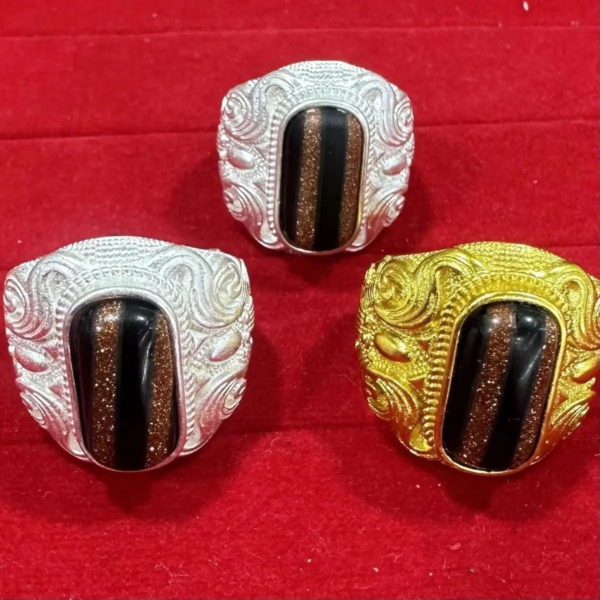 

Nepal gold-plated ring open Tibetan live fading ring for men and women