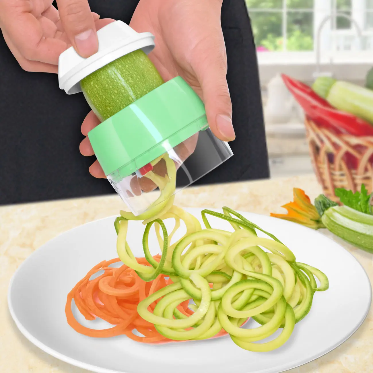 Innovative Adjustable Spiral Grater Cutter Multifunctional Vegetable Fruit Zucchini Slicer for Kitchen Multi-functional Tools
