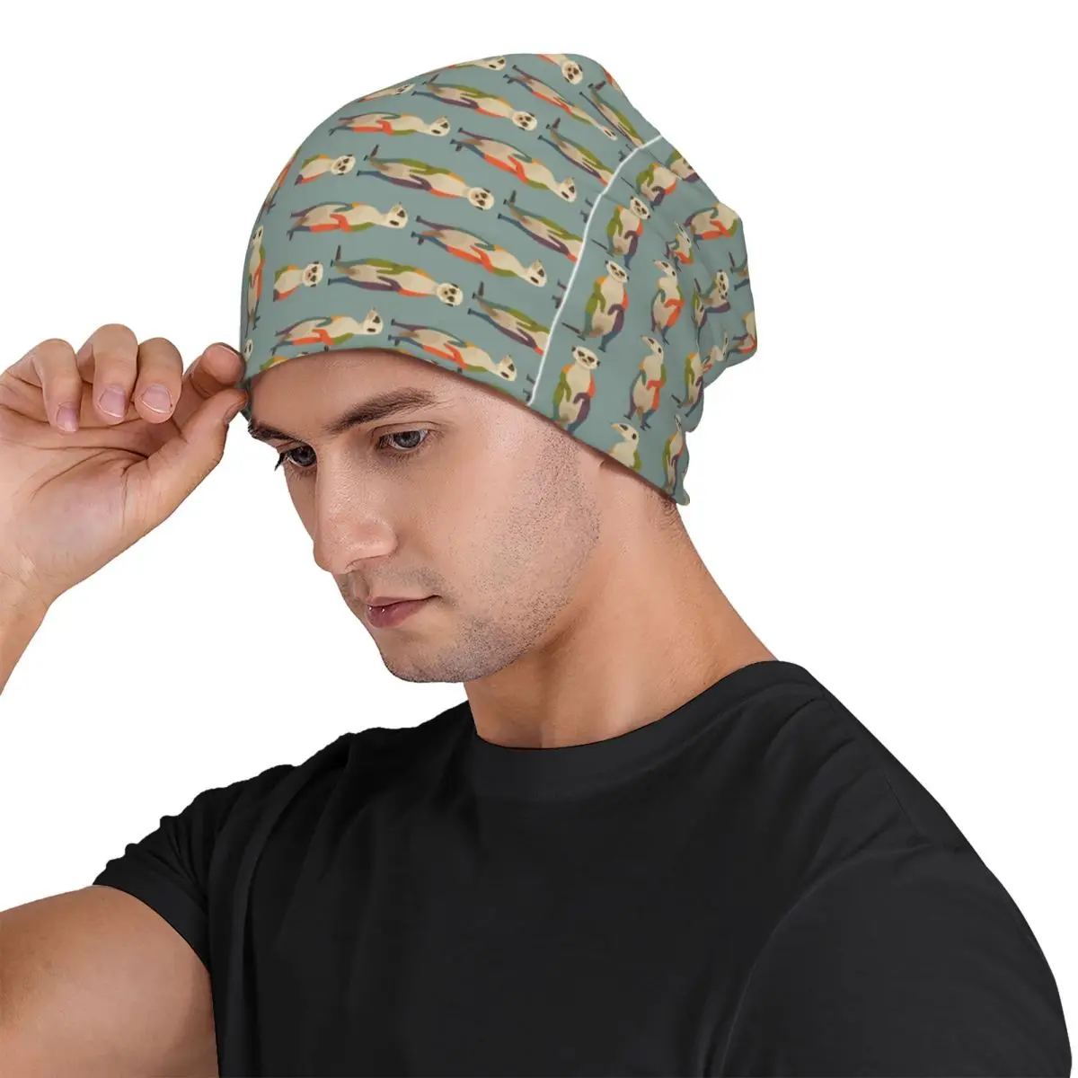 Hello Meerkats Unisex Adult Beanies Caps Knitting Bonnet Hat Warm Fashion Autumn Winter Outdoor Skullies Hats