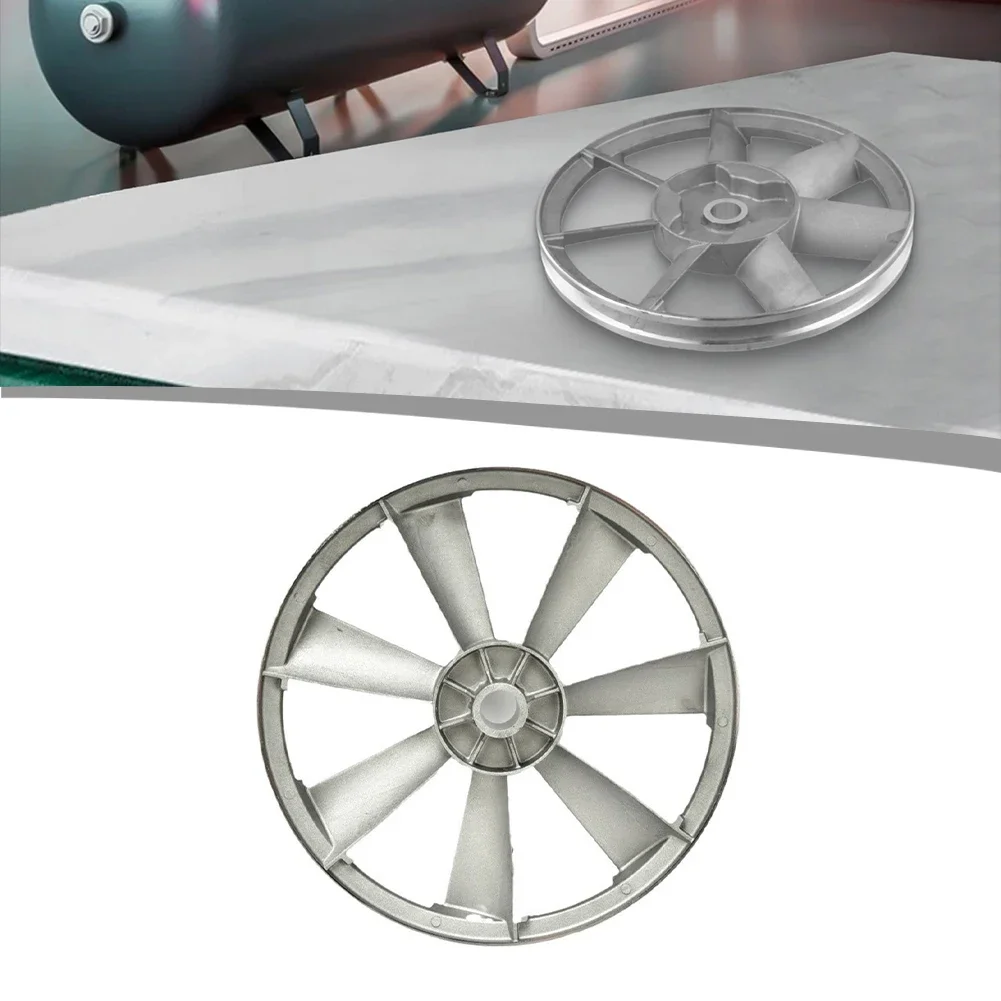 Air Compressor Belt Machine Head Flywheel Single Groove Triangle Wheel Pulley 2065 Aluminum Double Cylinder Pump Head Flywheel 3