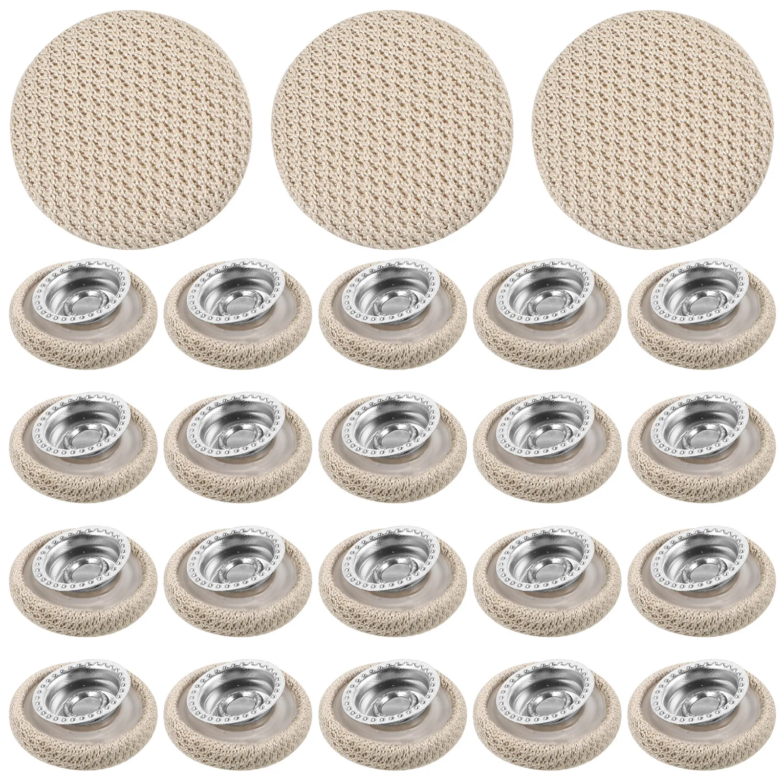 30Pcs Car Ceiling Fabric Repair Kit Headliner Rivets Metal Cloth Buttons Universal Fit for Roof Lining Sag Fix Interior