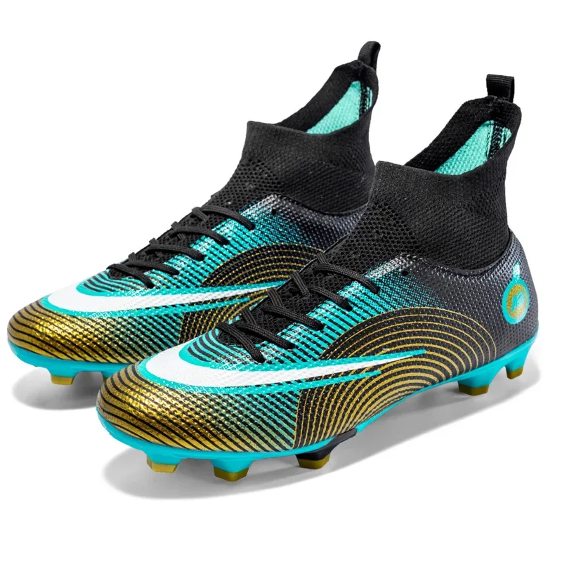 Botas de fútbol TF/FG para hombre, zapatos de fútbol profesionales de alta calidad, tacos de fútbol para adolescentes, zapatillas deportivas antideslizantes para exteriores