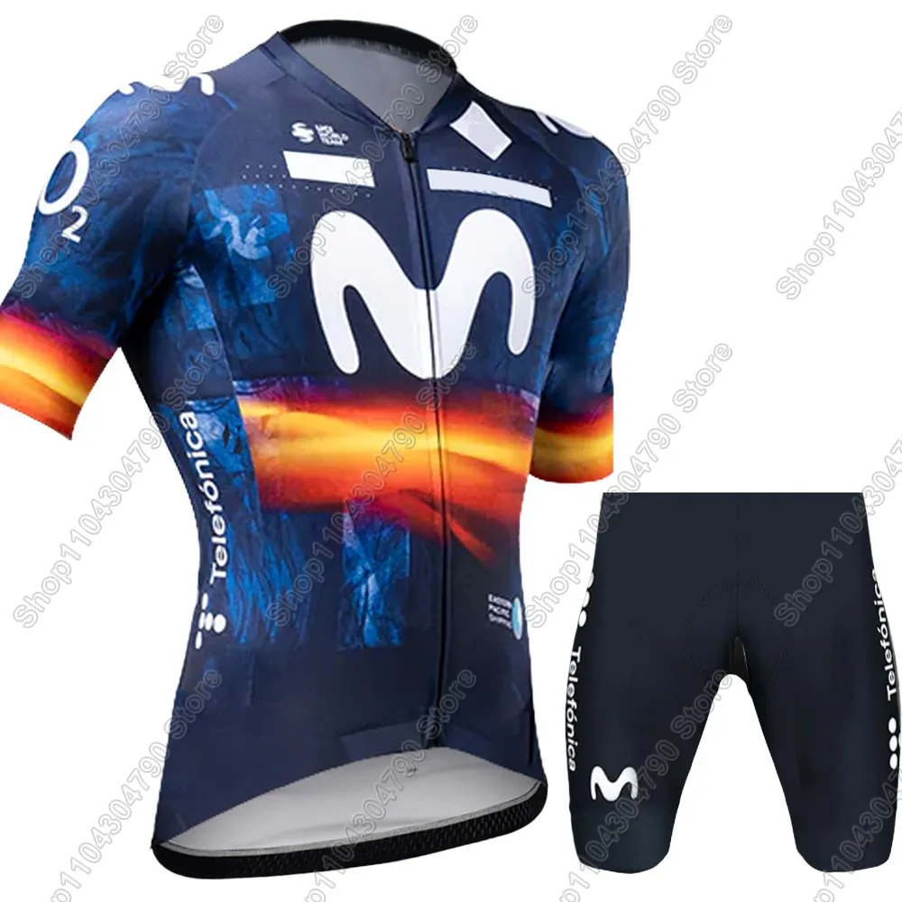 M Cycling Jersey 2026 Pro team Set Short Sleeve Espana Clothing Men Road Bike Shirt Suit Bicycle bib Shorts MTB Wear Maillot