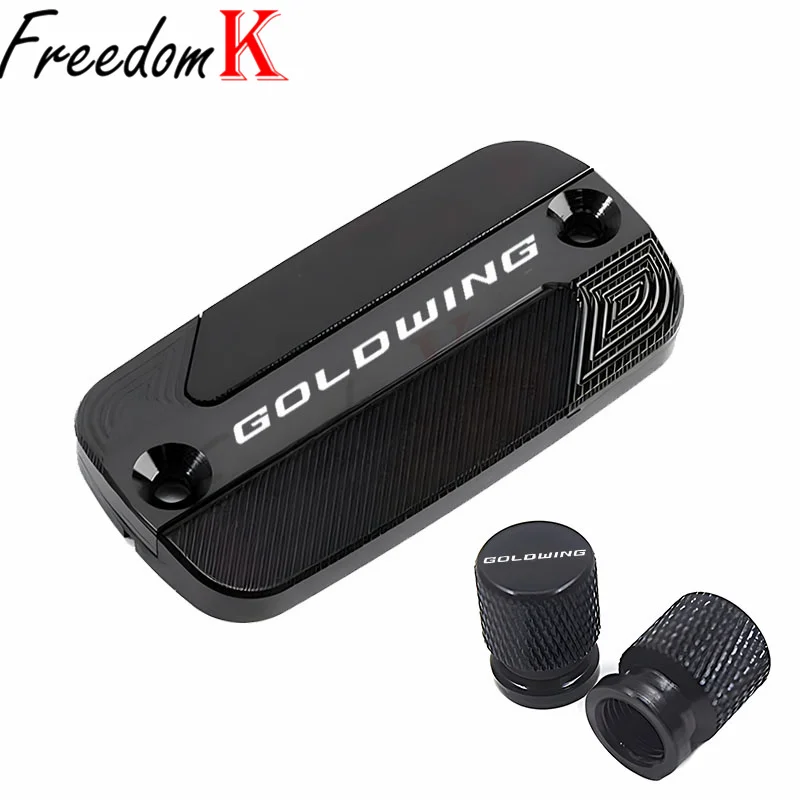 Fit For GOLDWING 1800 Goldwing 1800 1500 GL1800 Motorcycle CNC Front Brake Fluid Reservoir Oil Cup Cap Master Cylinder Cover