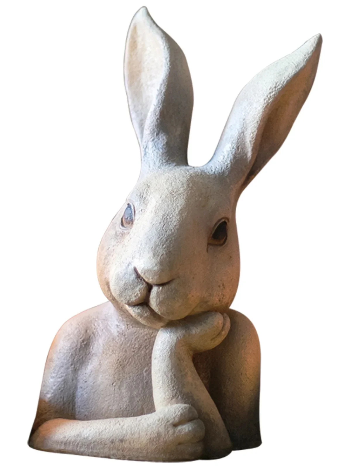 

Rabbit Bust Sculpture Large Decorative Ornaments Hallway Courtyard Creative Housewarming Gift