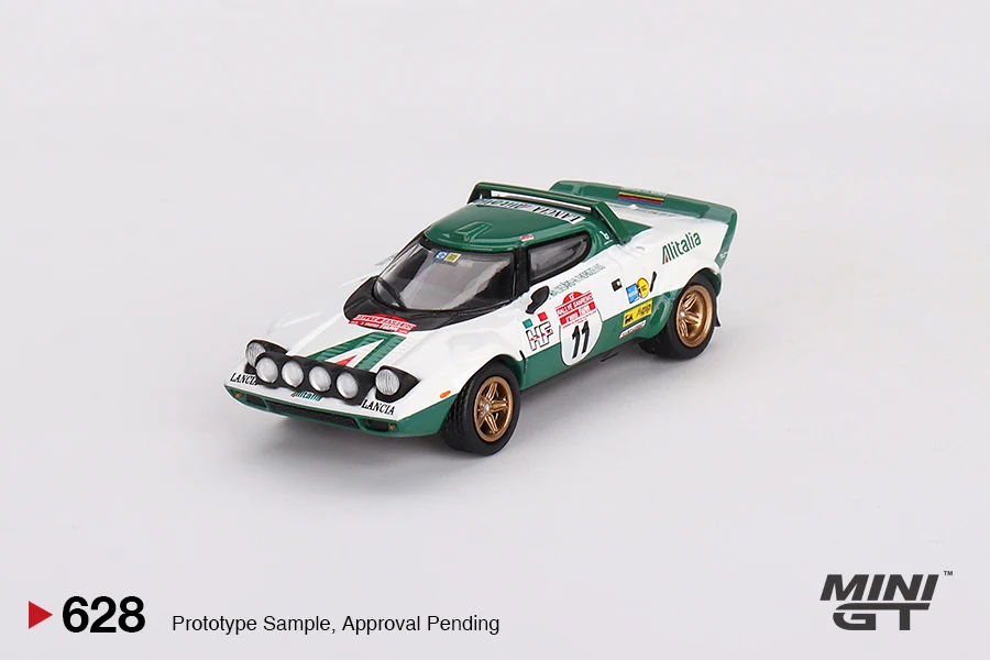 

TSM Mini Gt 1/64 Minigt 628 Lancia Stratos HF 1975 литая модель автомобиля, детские игрушки в подарок