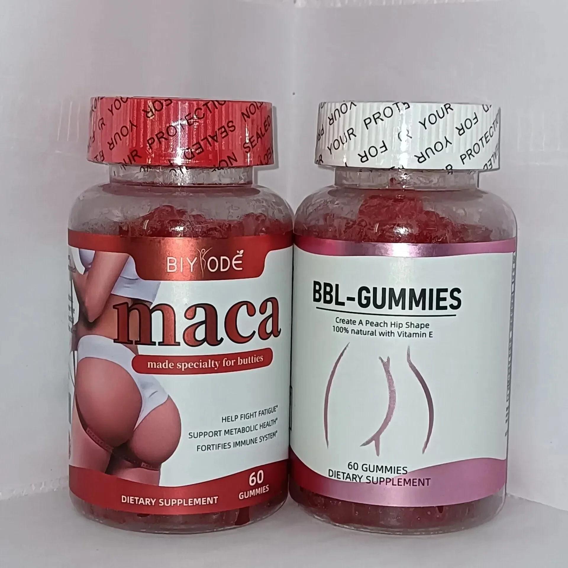 MACA GUMMIES+BBL GUMMIES Candy Create a 100% Natural Peach Shape