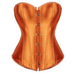 Sexy Satin Corsets Bustiers For Women Vintage Corset Top Plus Size Black Victorian Corset Costume for Wedding Pink Gold Red Blue